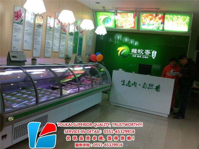 前移門(mén)熟食柜案例